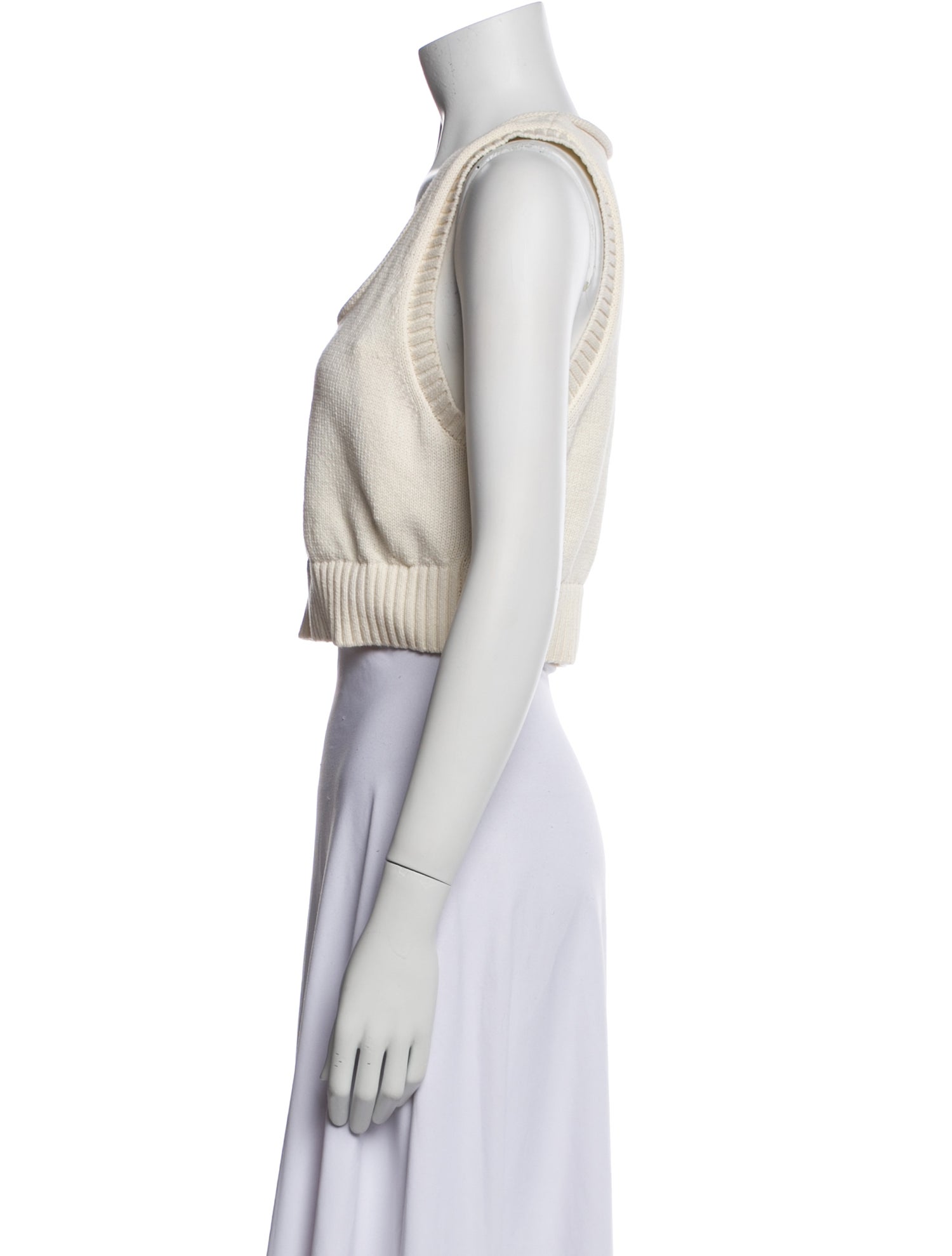 Reformation Scoop Neck Sleeveless Crop Top