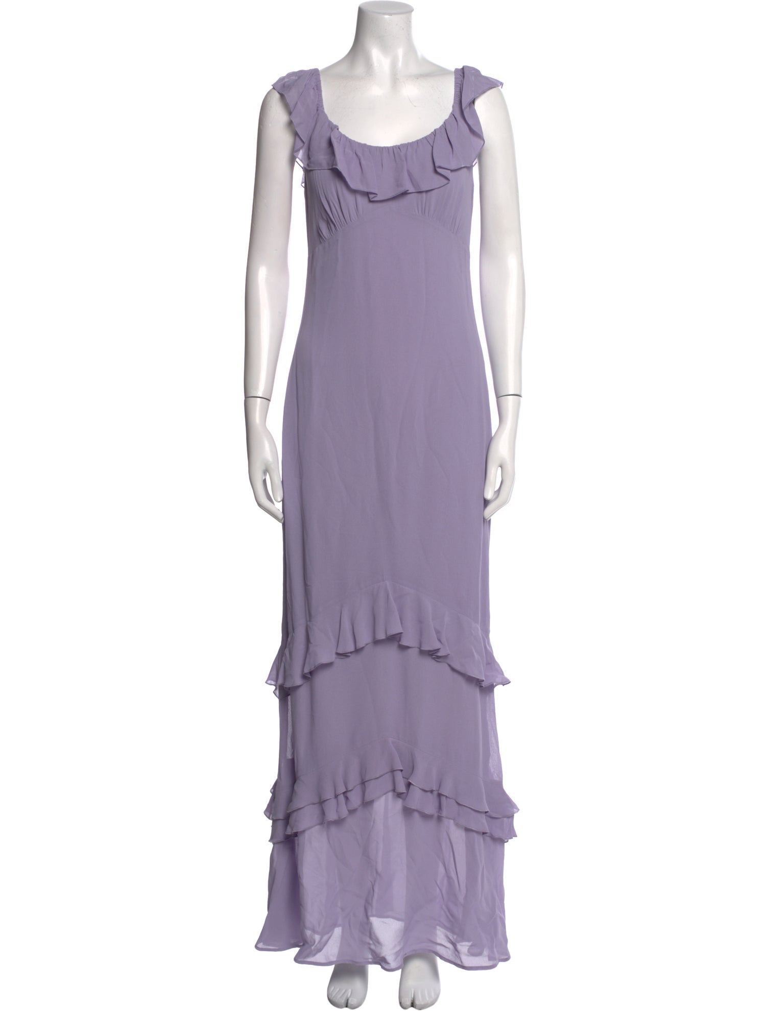 Reformation Scoop Neck Long Dress