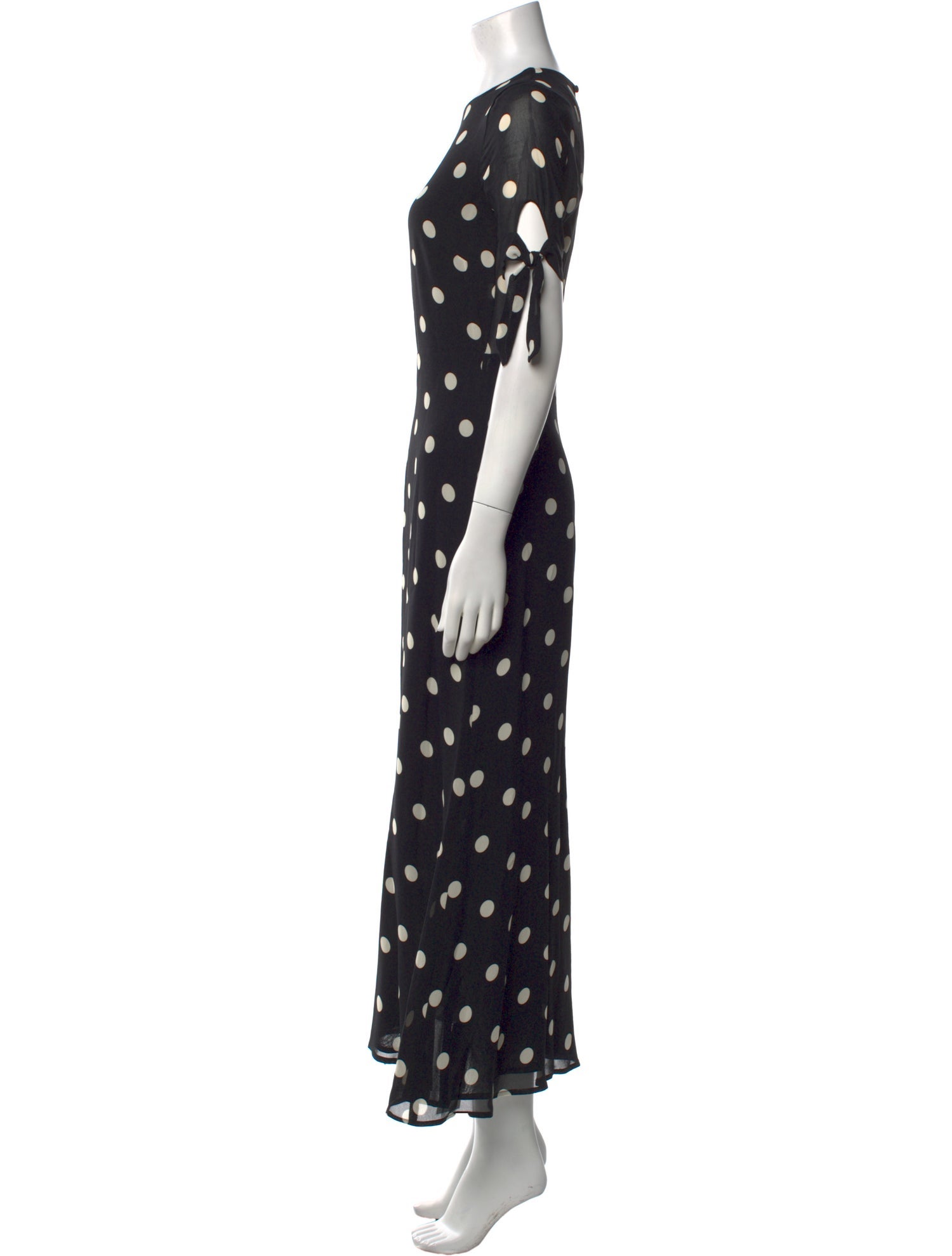Reformation Polka Dot Print Long Dress