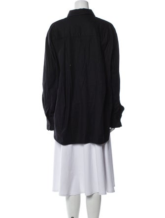 Reformation Long Sleeve Button-Up Top