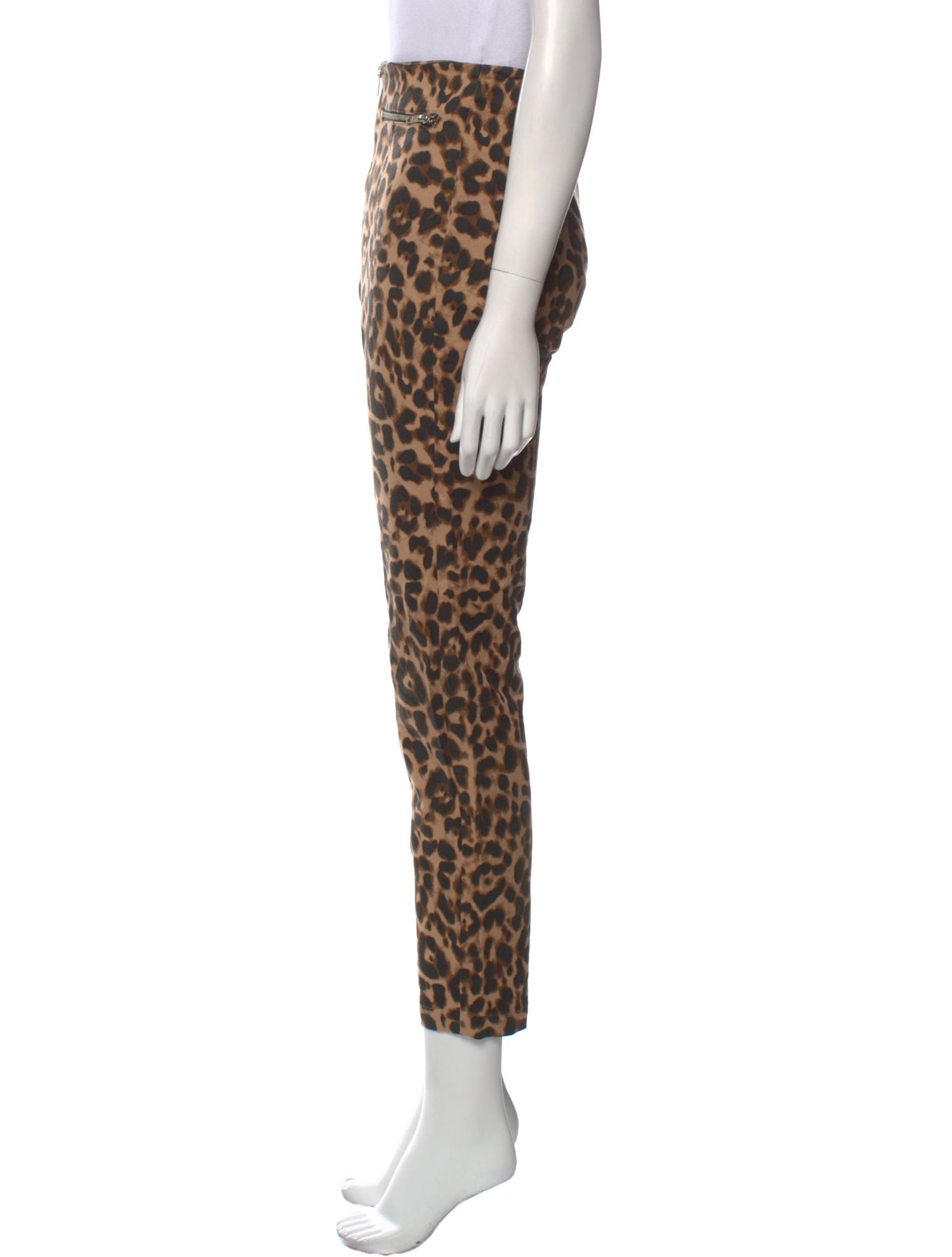 Reformation Animal Print Straight Leg Pants