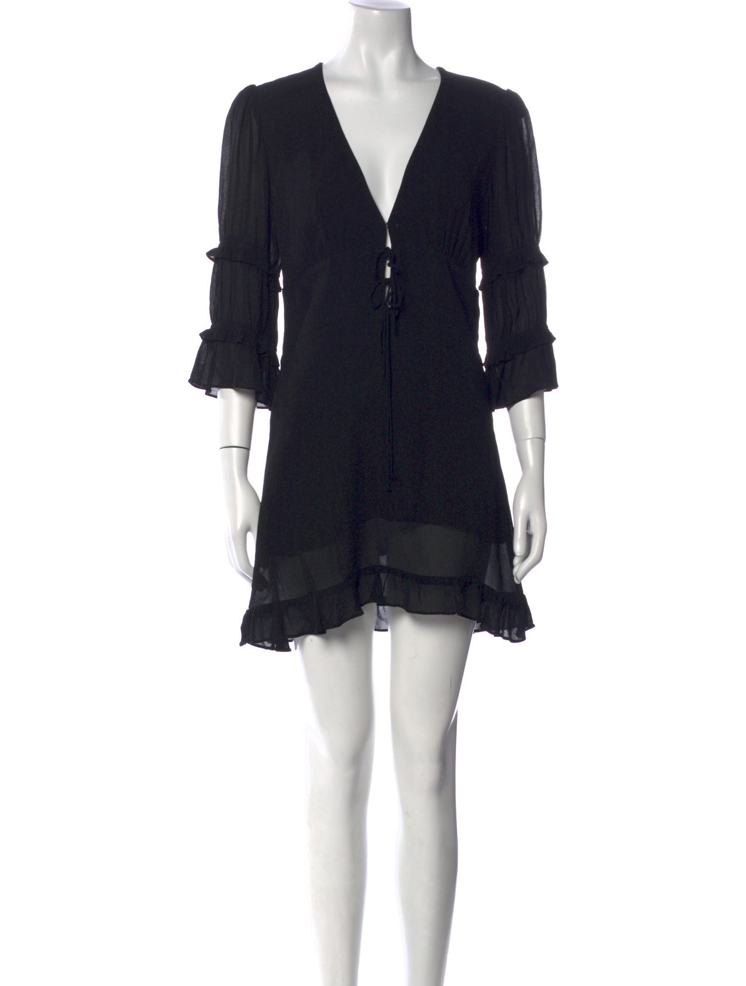 Reformation V-Neck Mini Dress