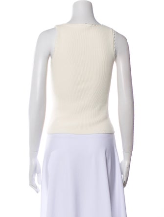 Reformation Square Neckline Sleeveless Crop Top