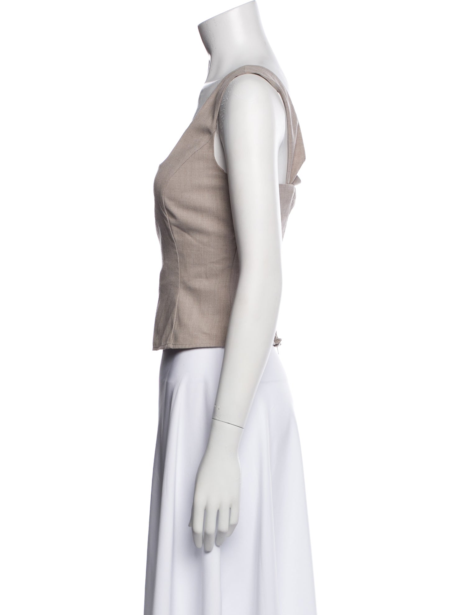 Reformation Square Neckline Sleeveless Crop Top