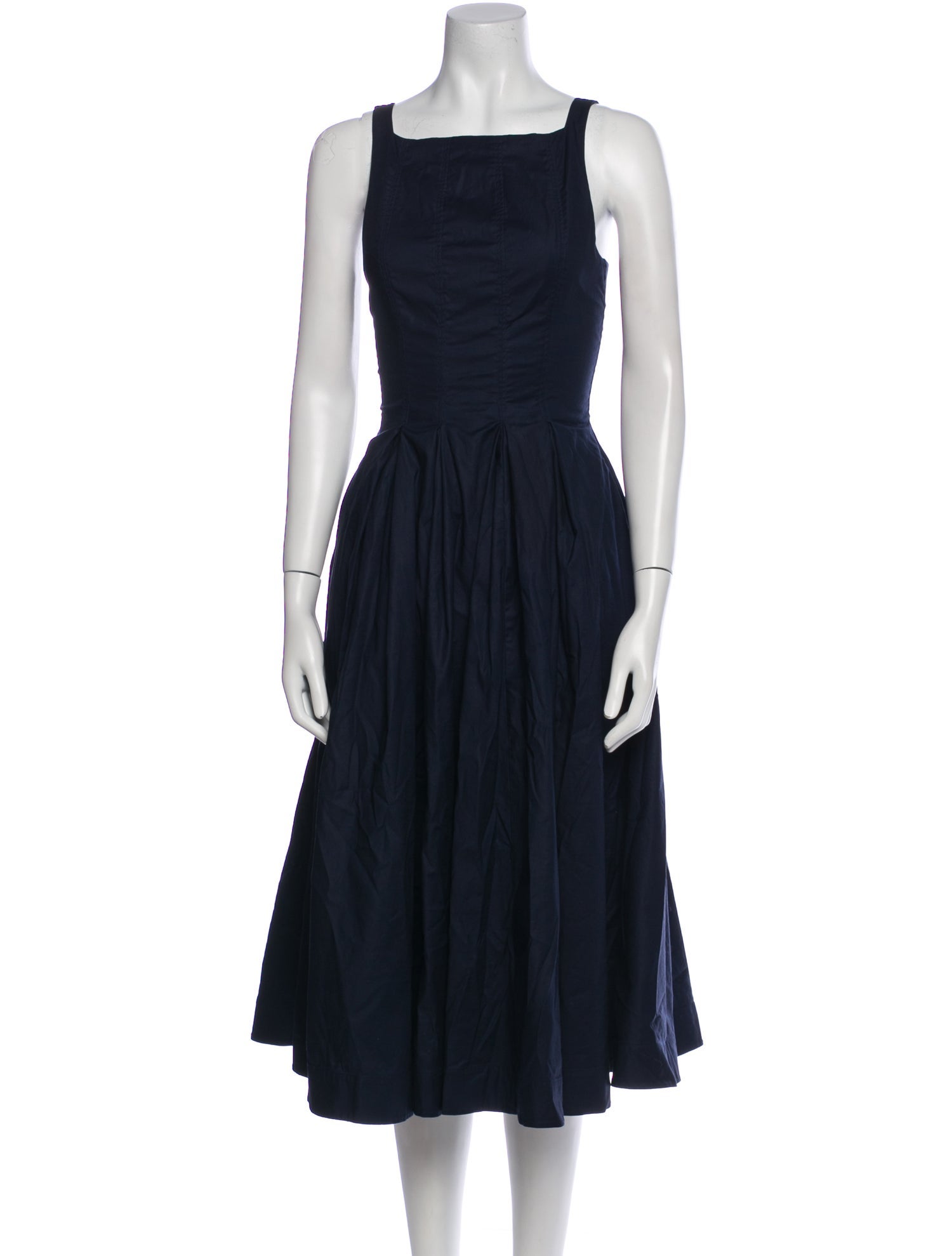 Reformation Square Neckline Midi Length Dress