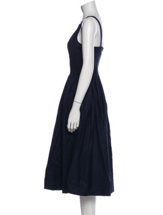 Reformation Square Neckline Midi Length Dress