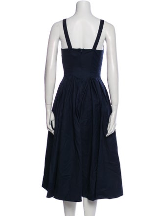 Reformation Square Neckline Midi Length Dress