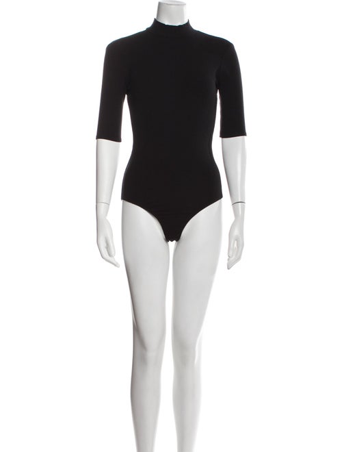Reformation Mock Neck Three-Quarter Sleeve Bodysuit