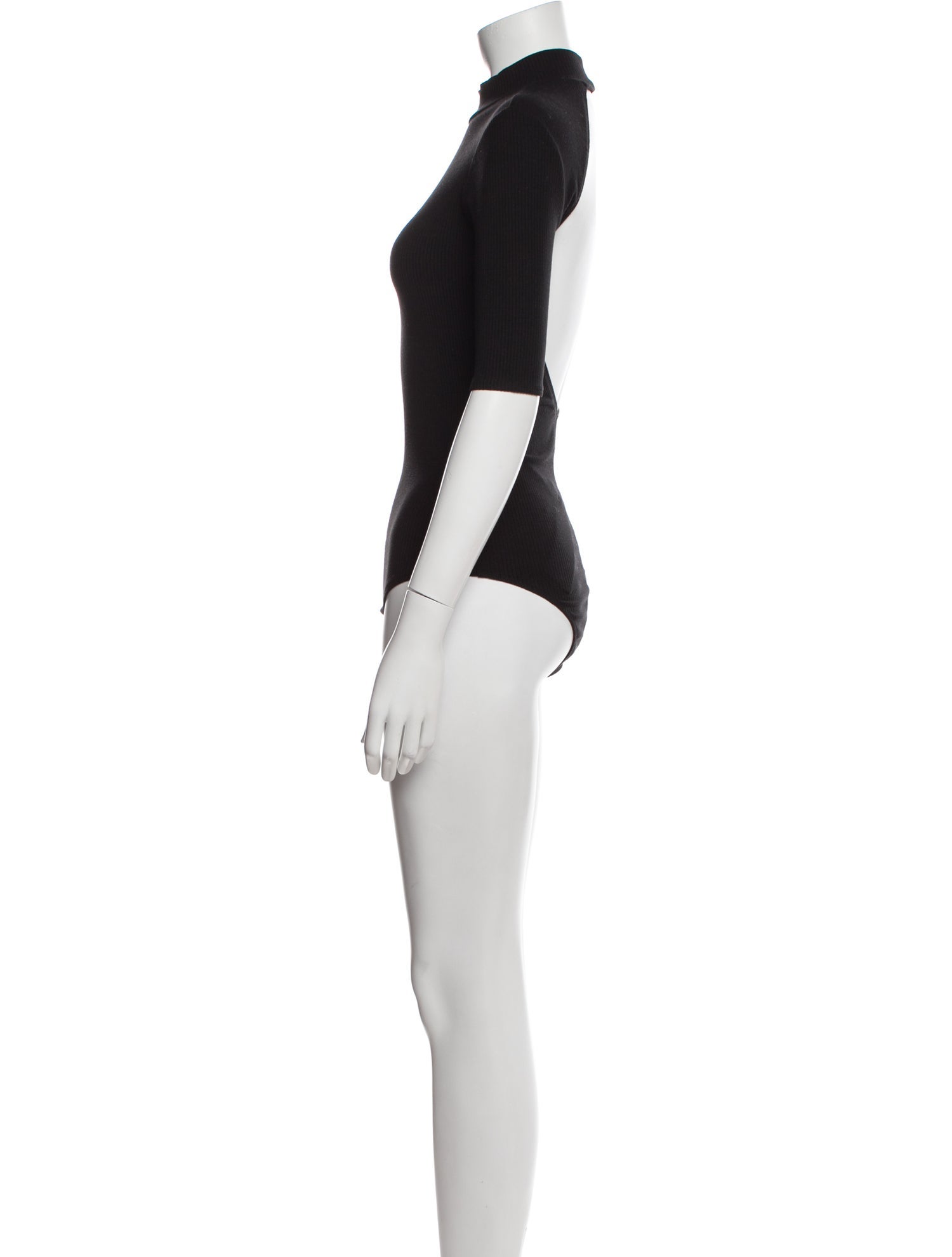 Reformation Mock Neck Three-Quarter Sleeve Bodysuit