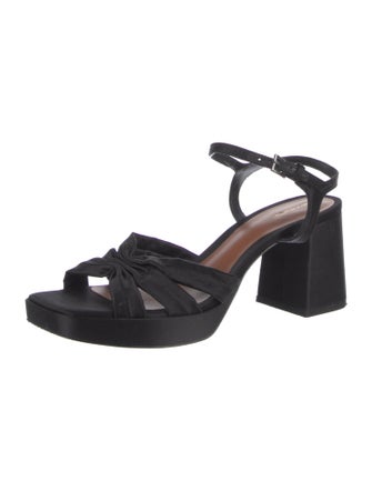 Reformation Satin Slingback Sandals