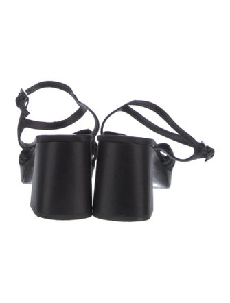 Reformation Satin Slingback Sandals