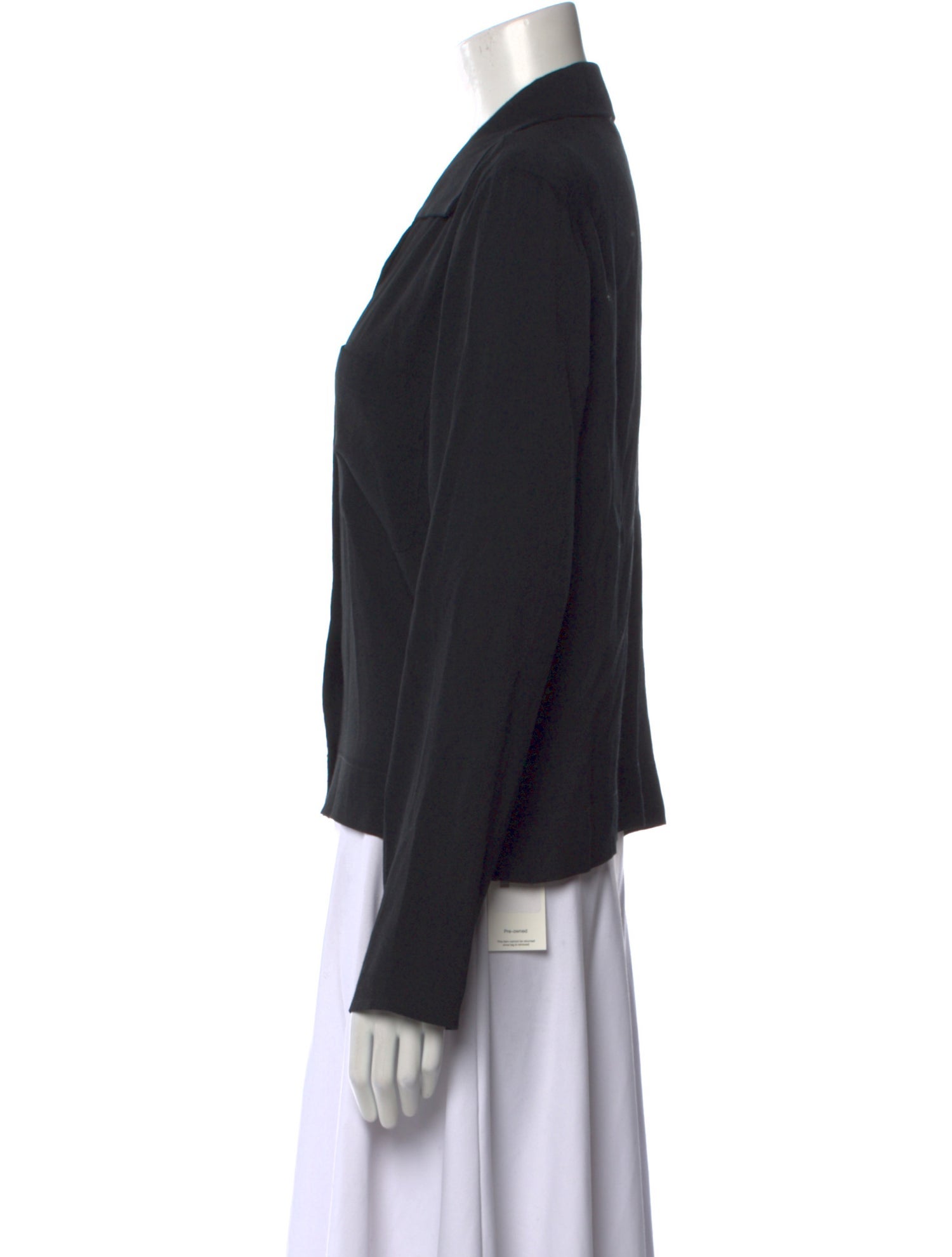 Reformation V-Neck Long Sleeve Button-Up Top