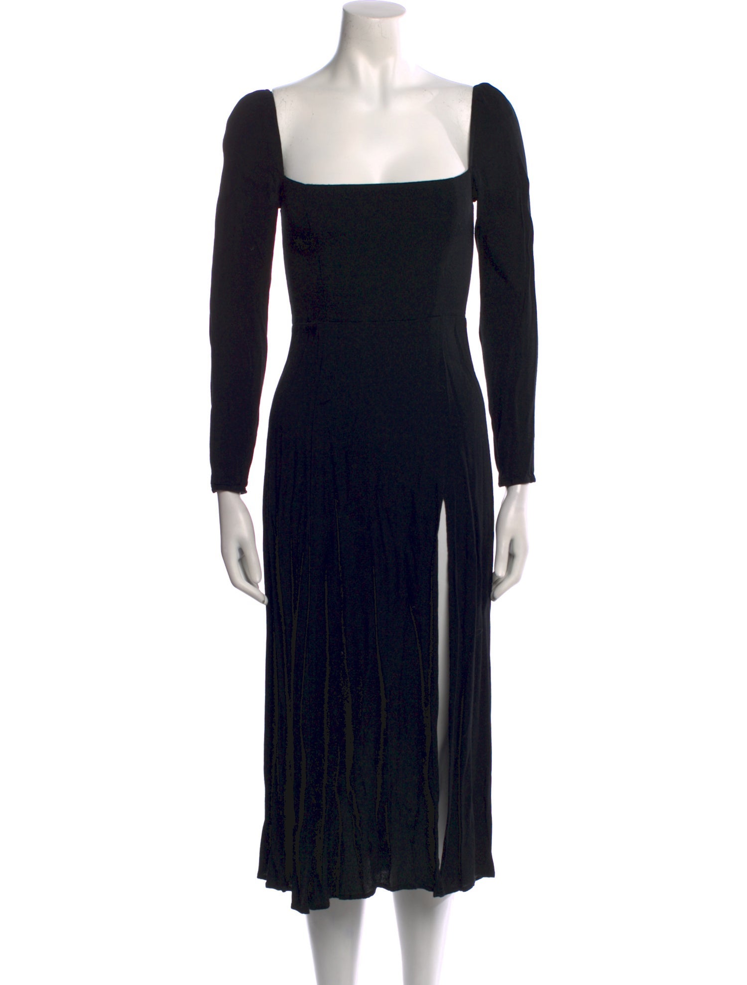 Reformation Square Neckline Midi Length Dress