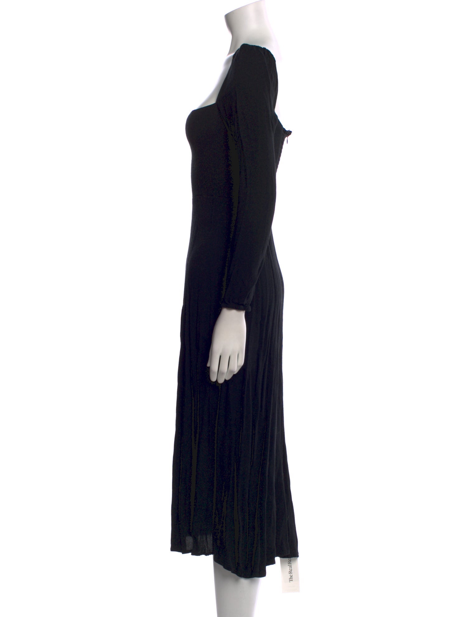 Reformation Square Neckline Midi Length Dress