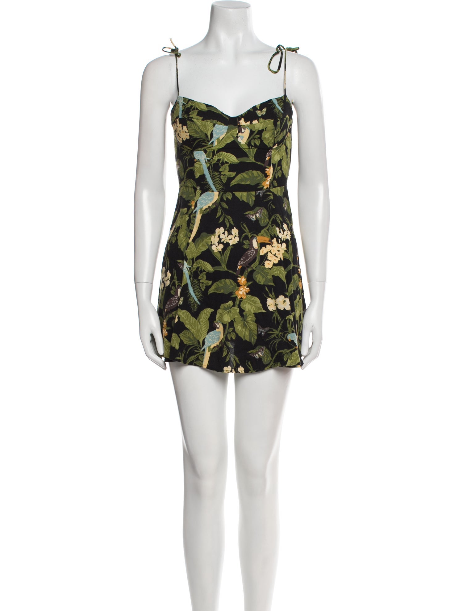 Reformation Floral Print Mini Dress