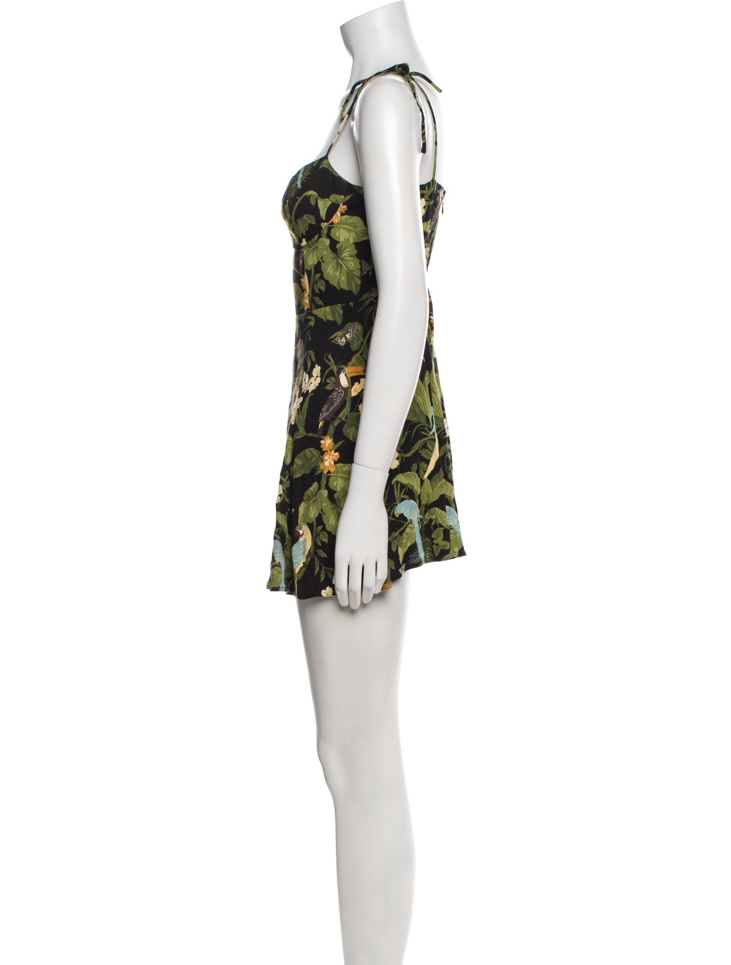 Reformation Floral Print Mini Dress