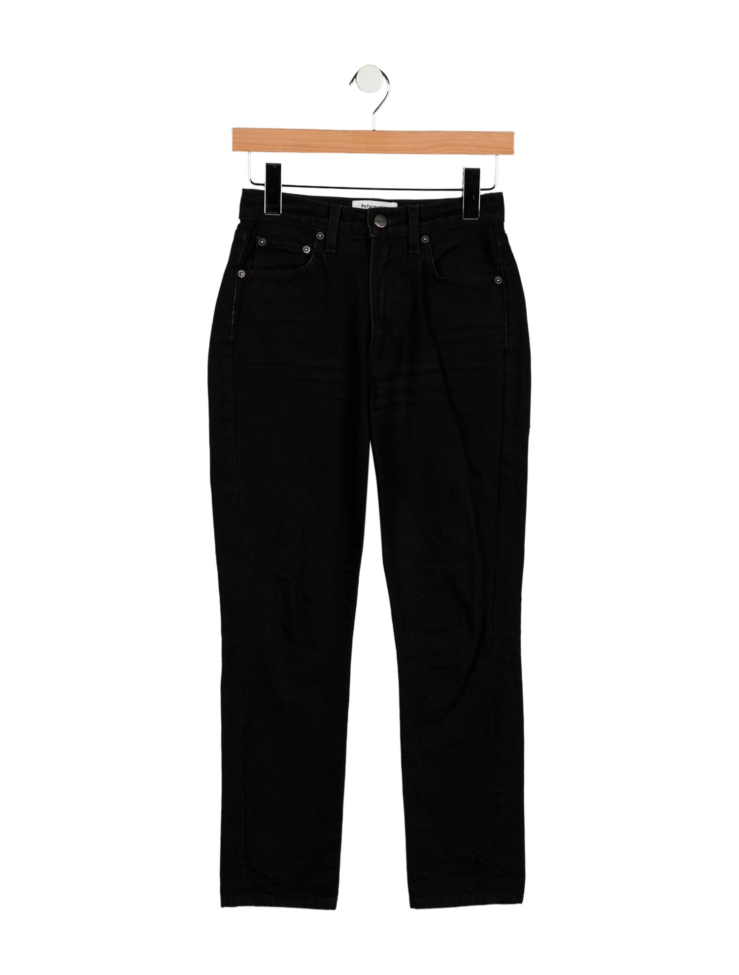Reformation Mid-Rise Straight Leg Jeans