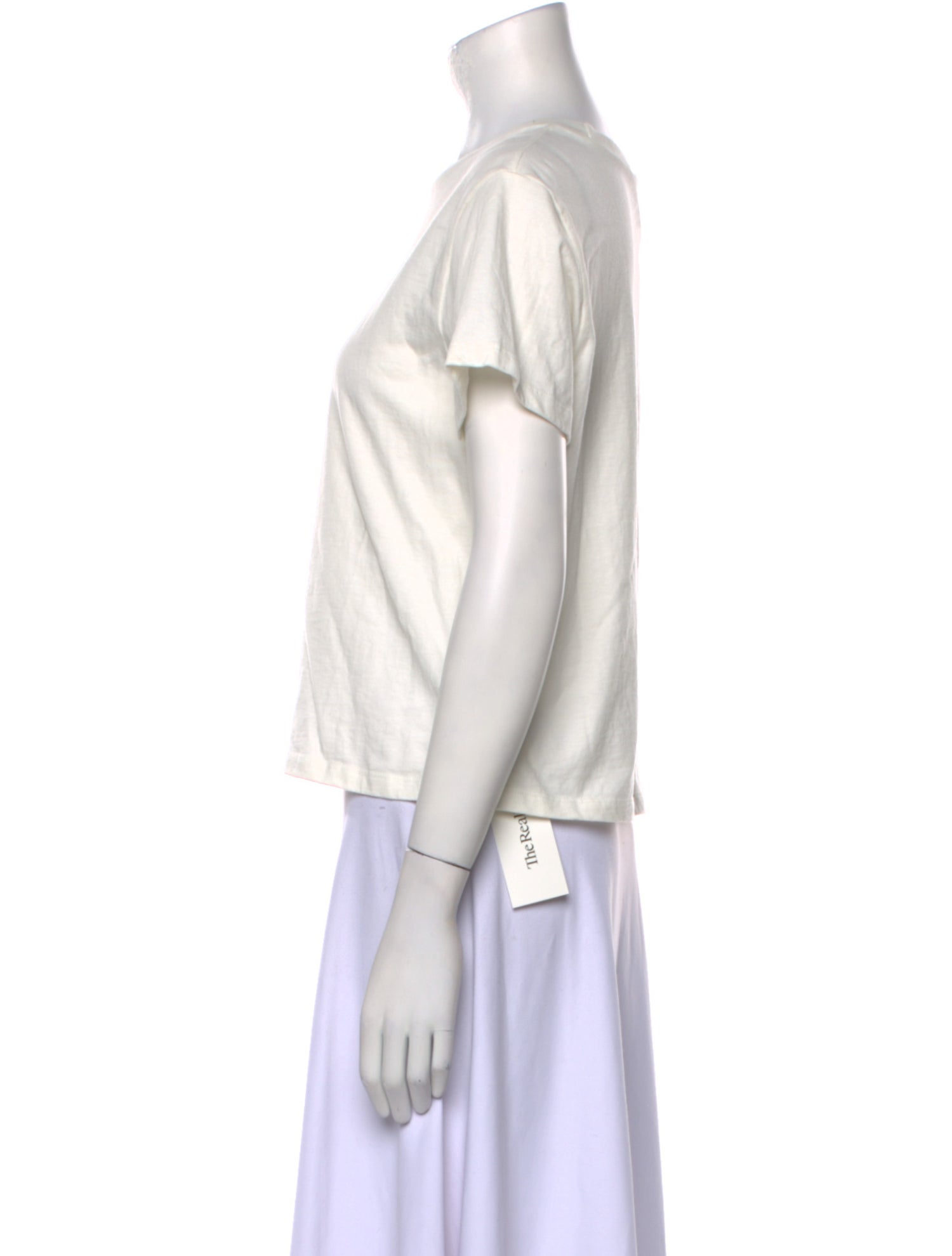 Reformation Bateau Neckline Short Sleeve T-Shirt