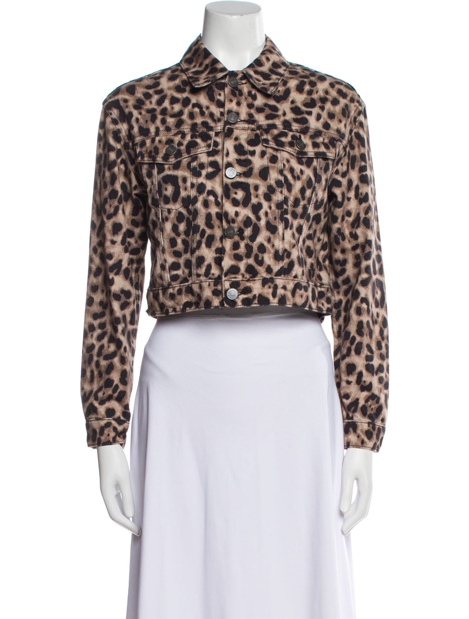 Reformation Animal Print Evening Jacket