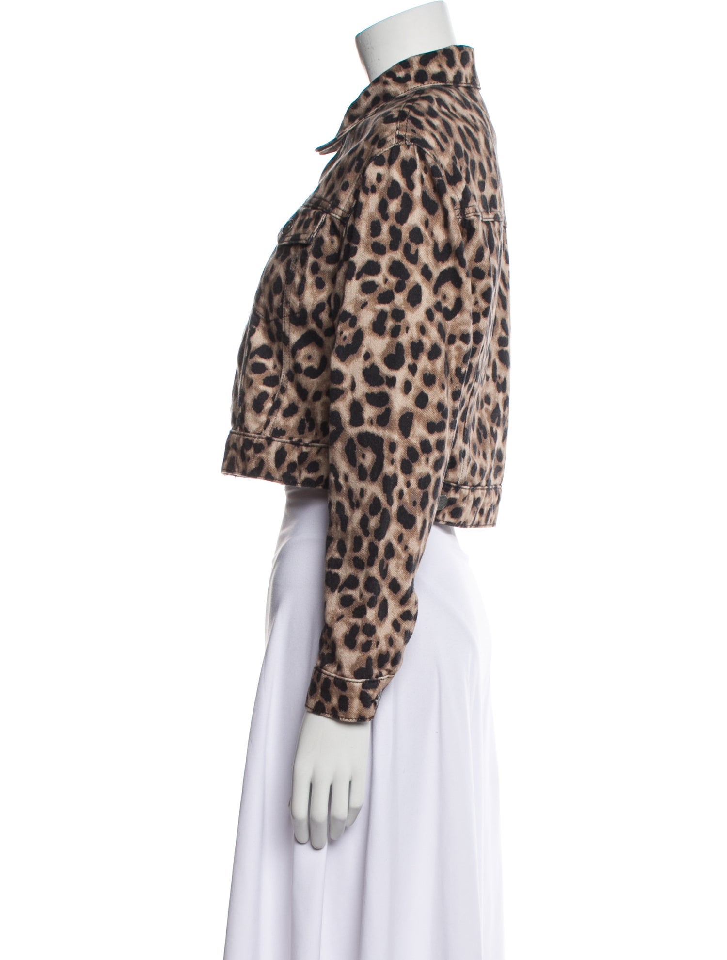 Reformation Animal Print Evening Jacket