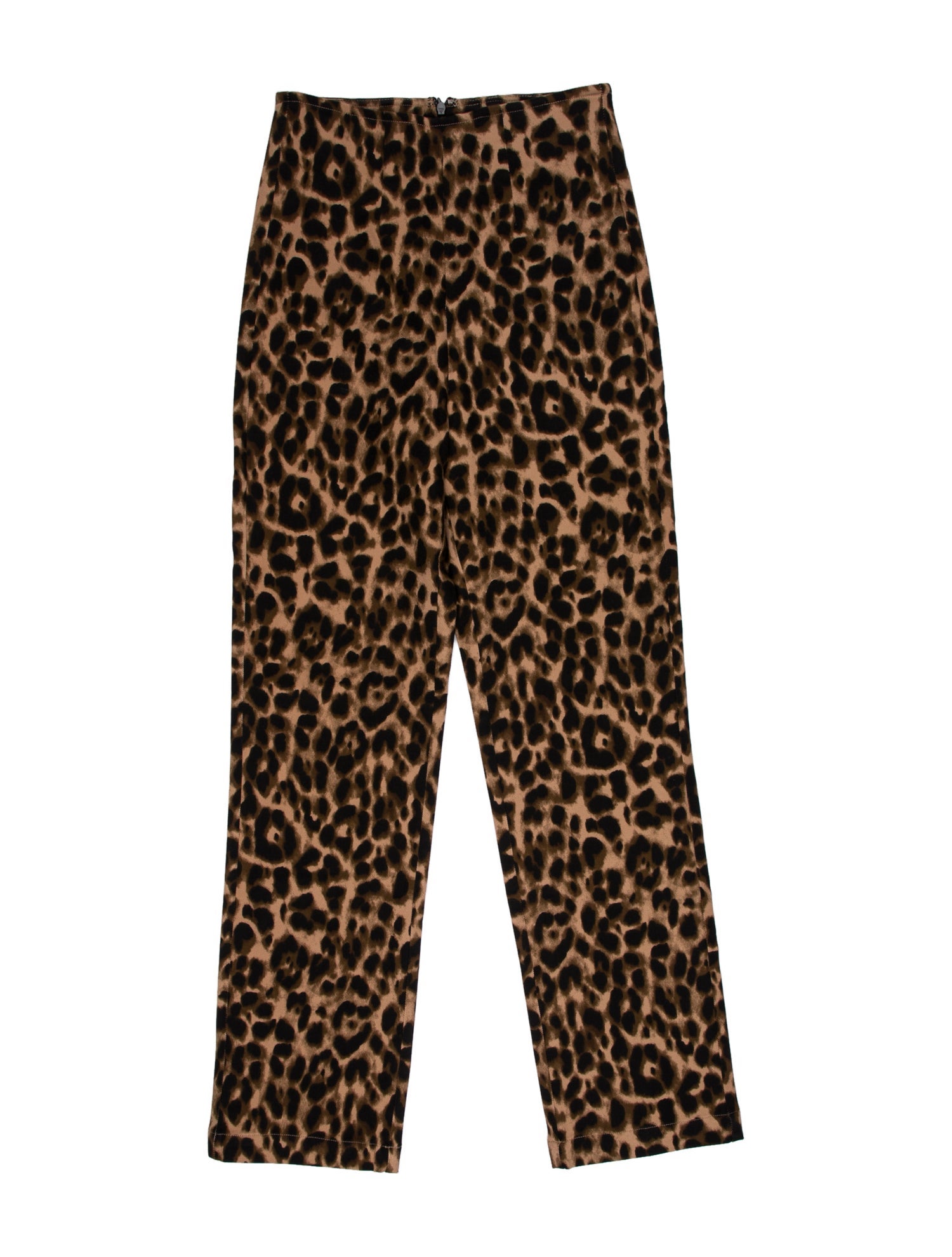 Reformation Animal Print Straight Leg Pants