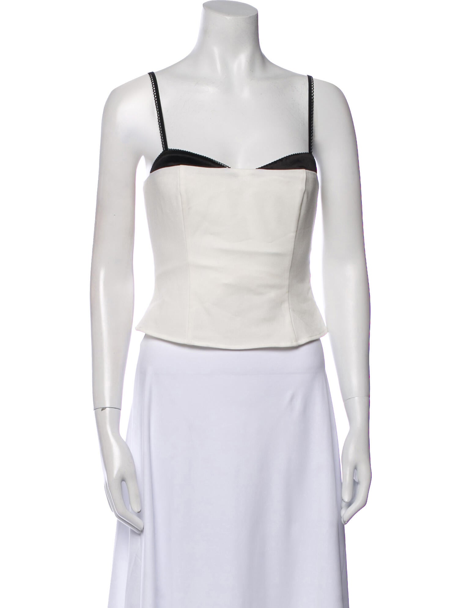 Reformation Square Neckline Sleeveless Crop Top