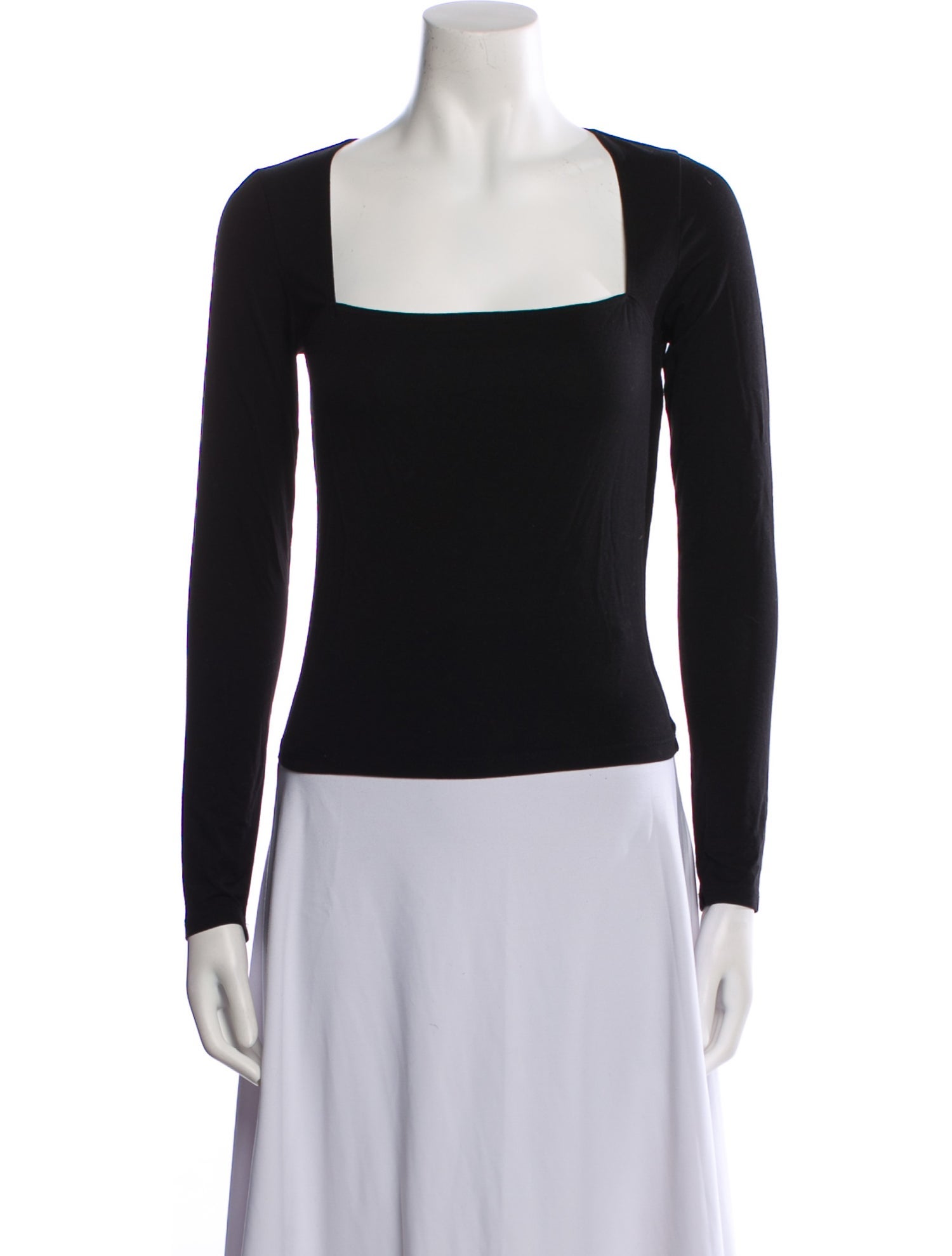 Reformation Square Neckline Long Sleeve Top