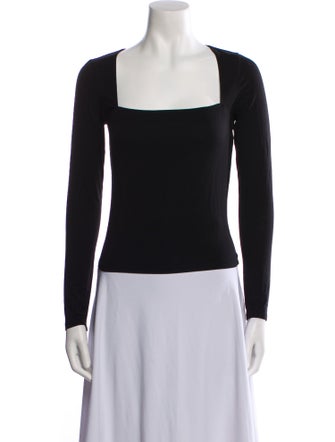 Reformation Square Neckline Long Sleeve Top