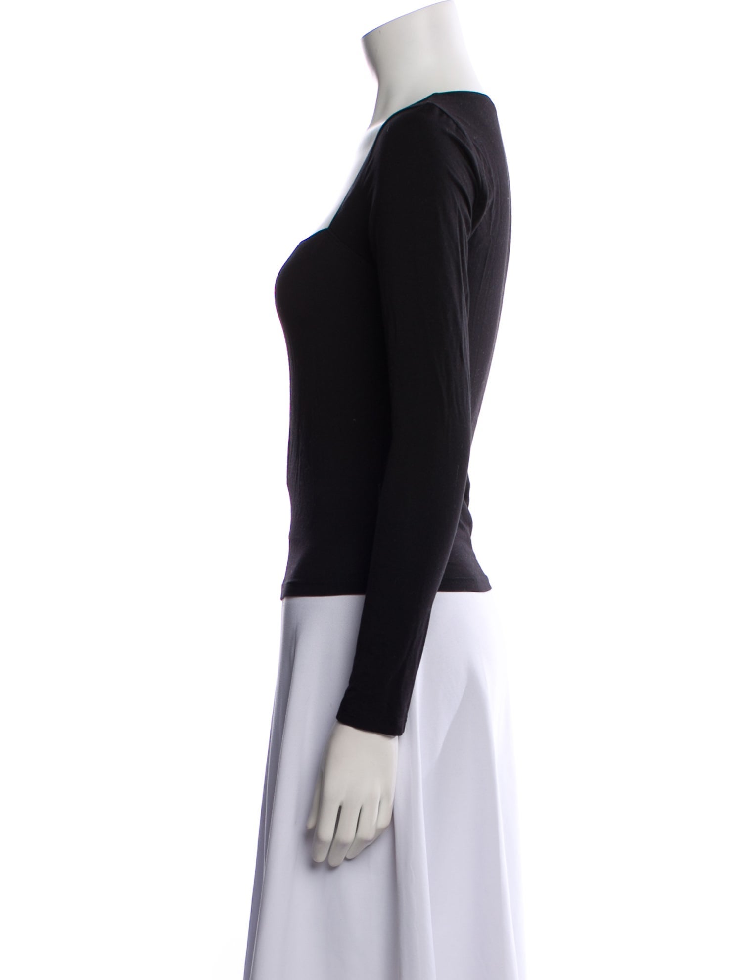 Reformation Square Neckline Long Sleeve Top