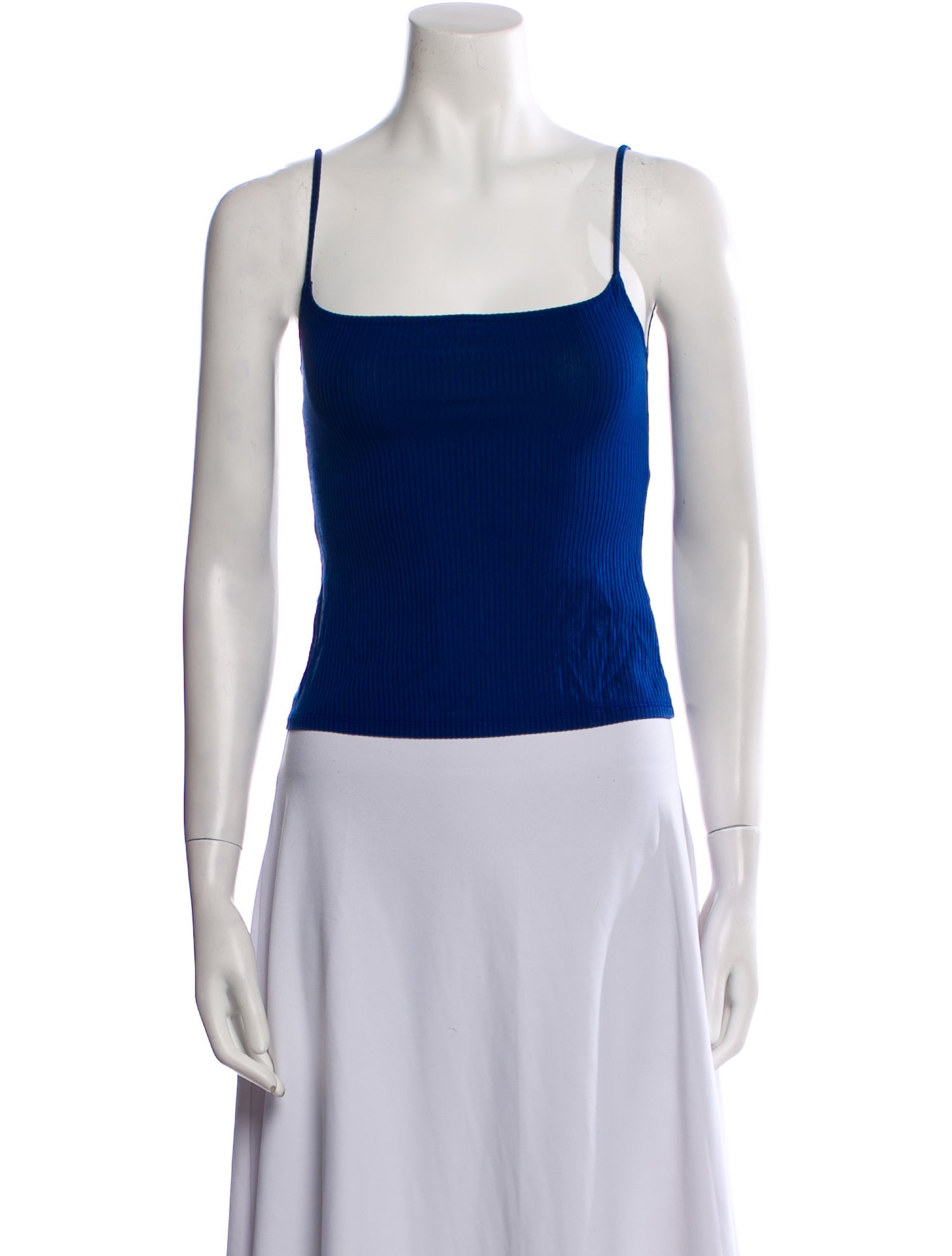 Reformation Square Neckline Sleeveless Crop Top