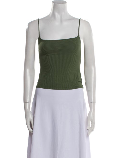 Reformation Square Neckline Sleeveless Crop Top