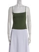 Reformation Square Neckline Sleeveless Crop Top
