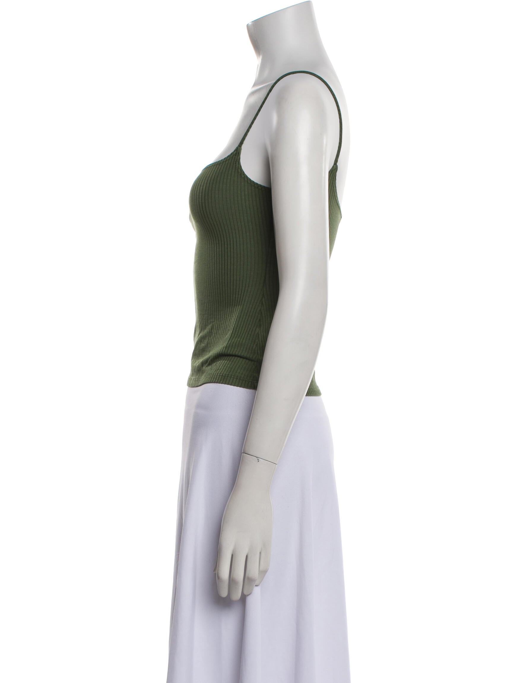 Reformation Square Neckline Sleeveless Crop Top