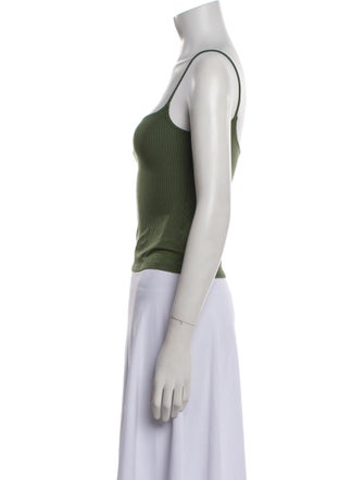 Reformation Square Neckline Sleeveless Crop Top