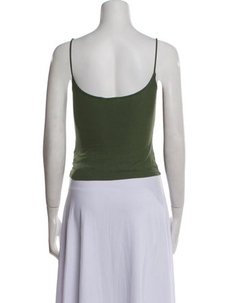 Reformation Square Neckline Sleeveless Crop Top