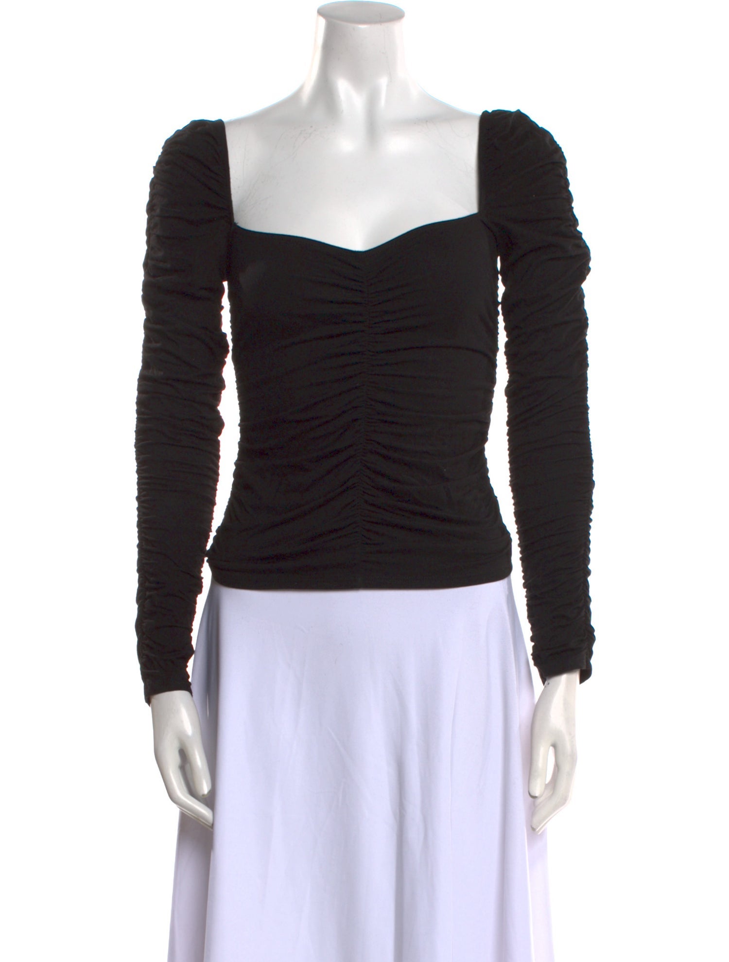 Reformation Square Neckline Long Sleeve Top