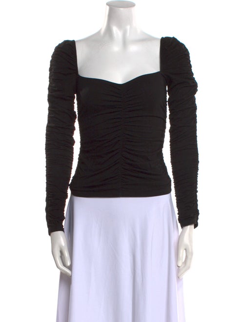 Reformation Square Neckline Long Sleeve Top