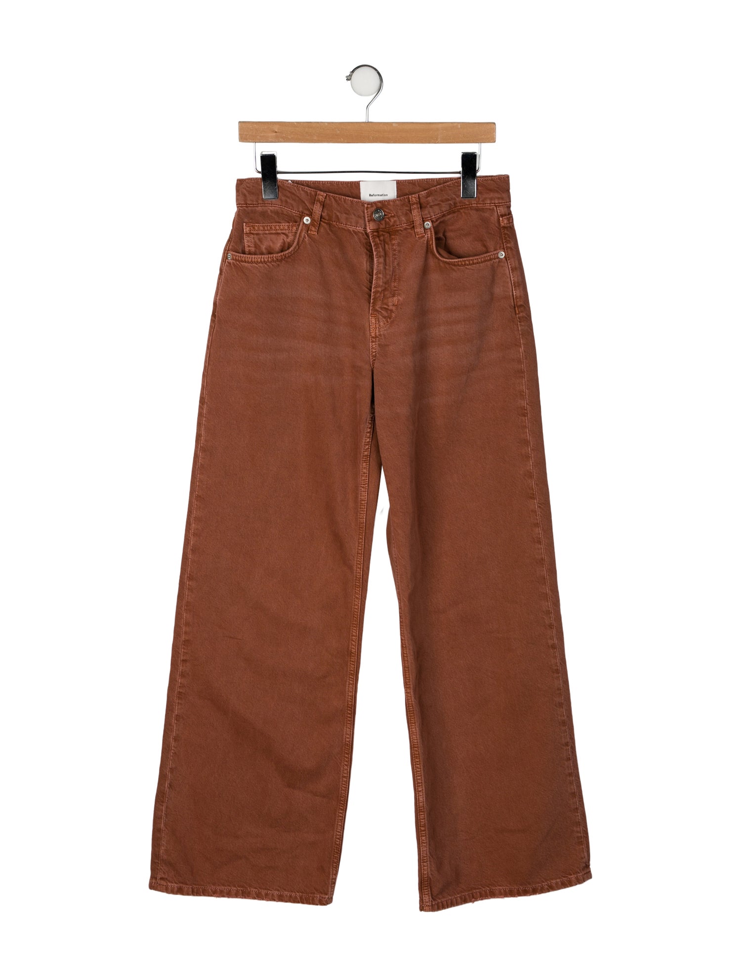 Reformation Mid-Rise Wide Leg Jeans