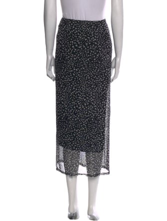 Reformation Linen Midi Length Skirt