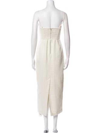 Reformation Square Neckline Midi Length Dress