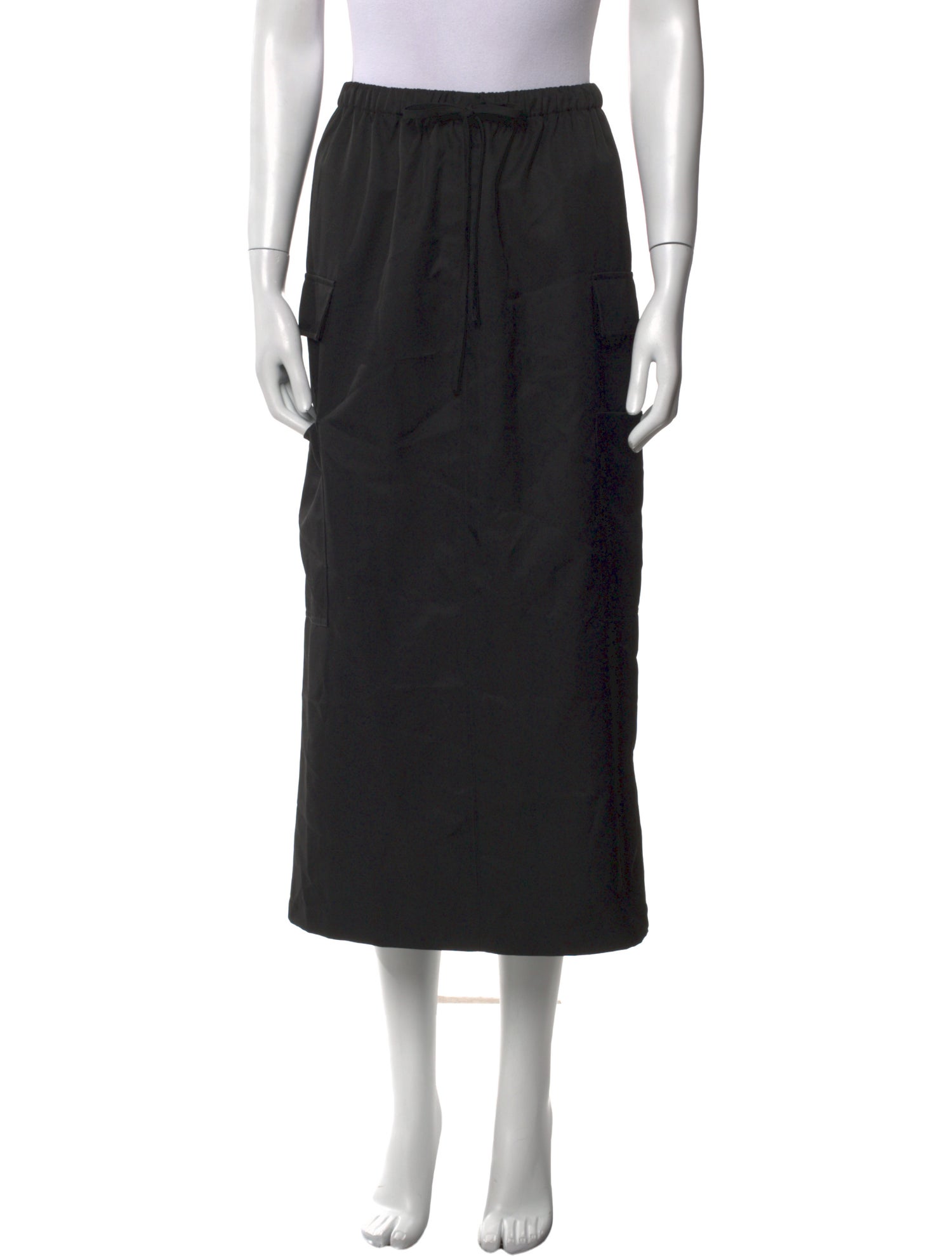 Reformation Pleated Accents Midi Length Skirt