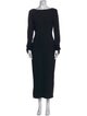 Reformation Bateau Neckline Long Dress
