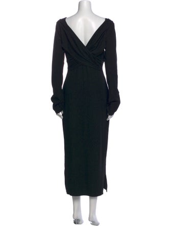 Reformation Bateau Neckline Long Dress