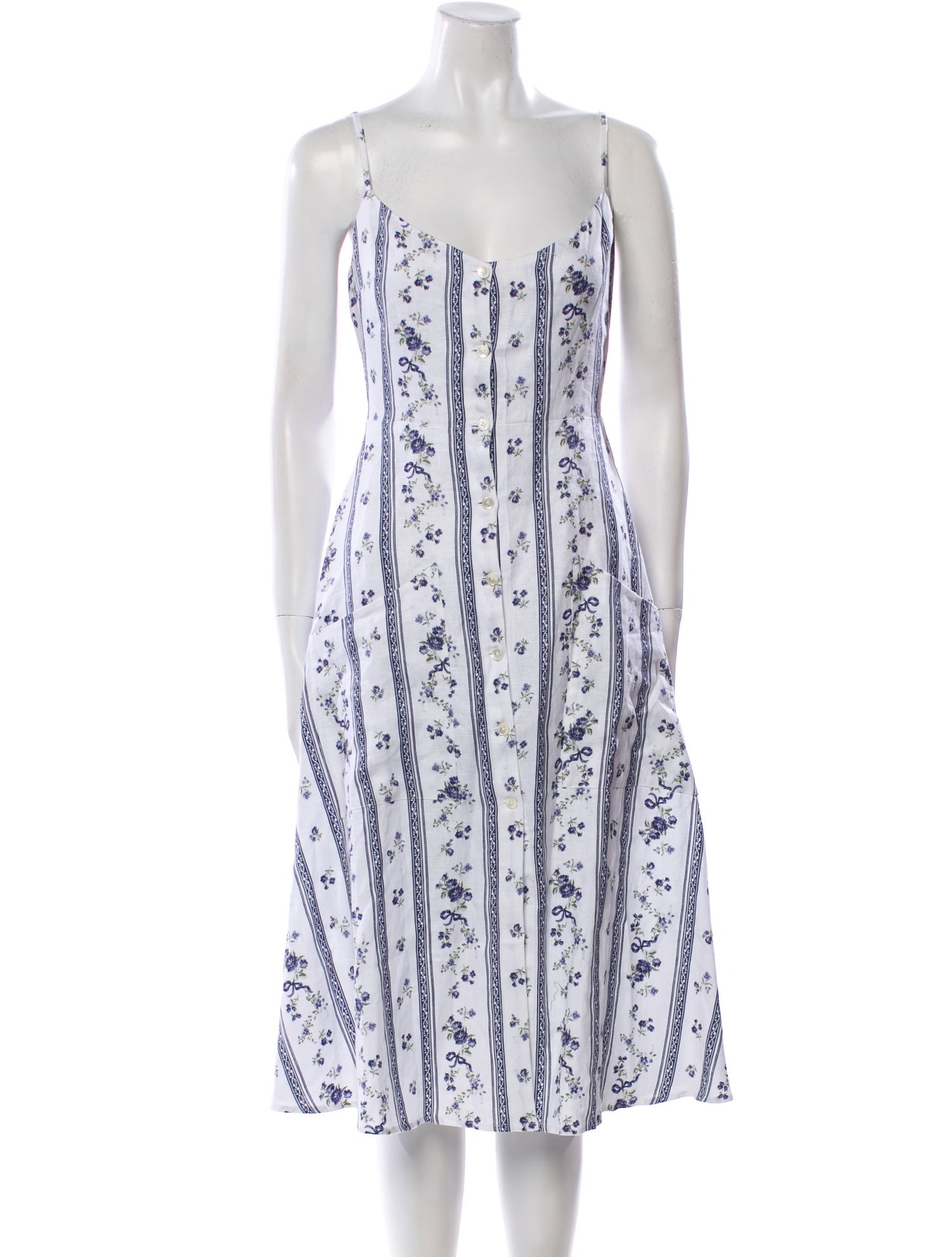 Reformation Linen Midi Length Dress