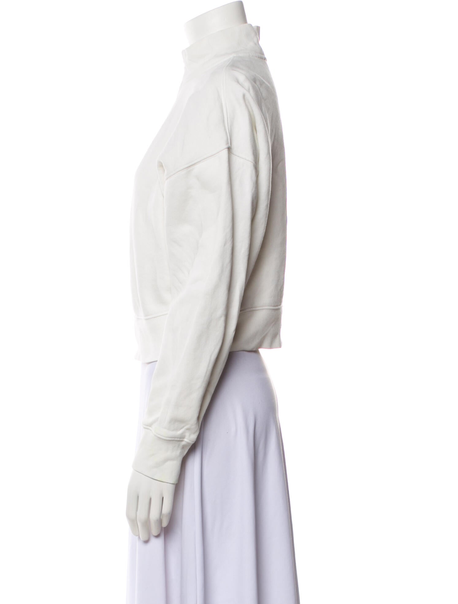 Reformation Mock Neck Long Sleeve Sweatshirt