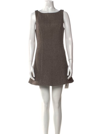 Reformation Bateau Neckline Mini Dress