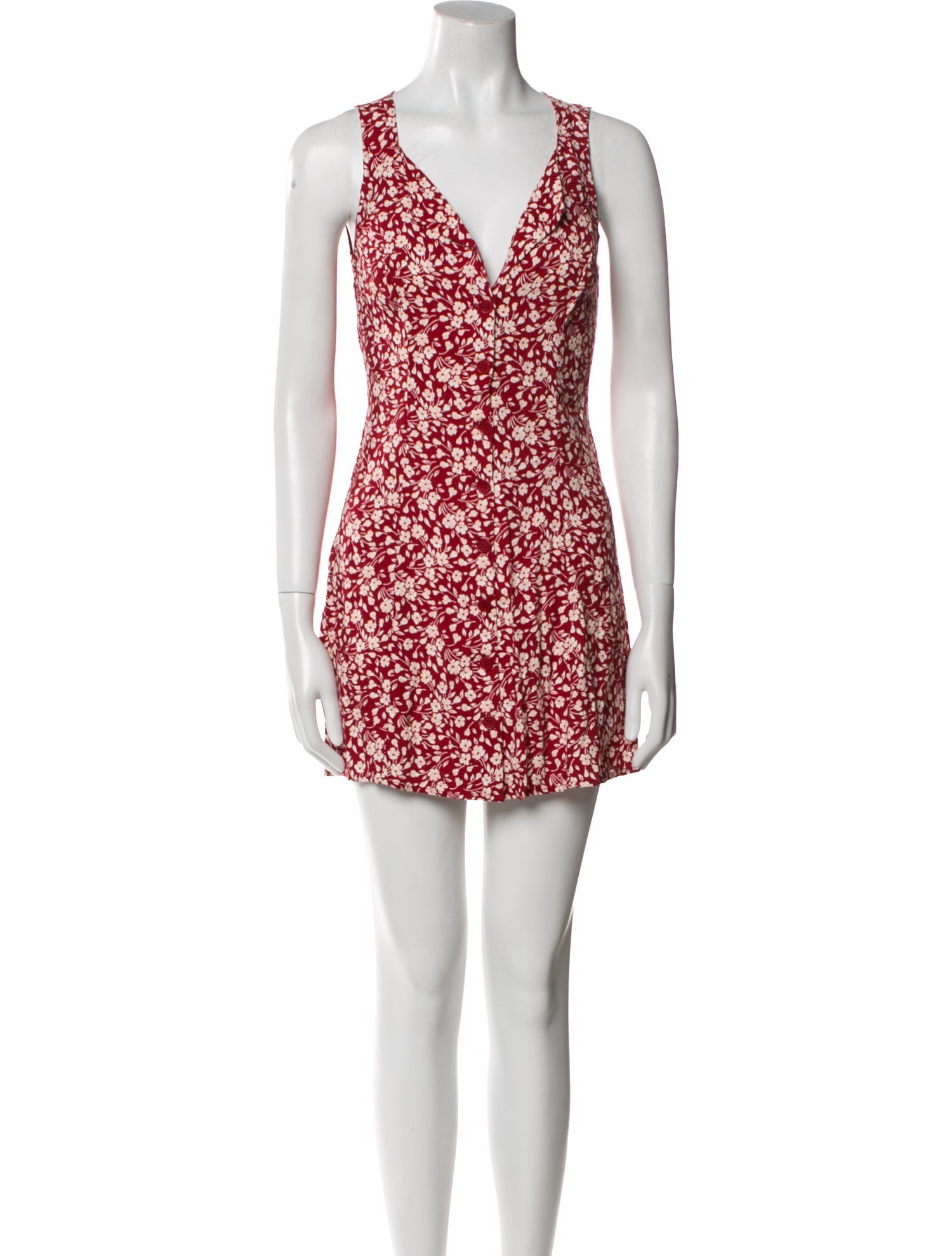 Reformation Floral Print Mini Dress