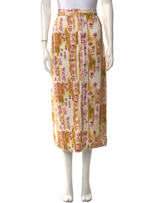 Reformation Linen Midi Length Skirt