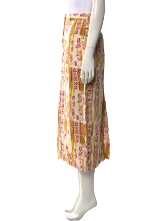 Reformation Linen Midi Length Skirt