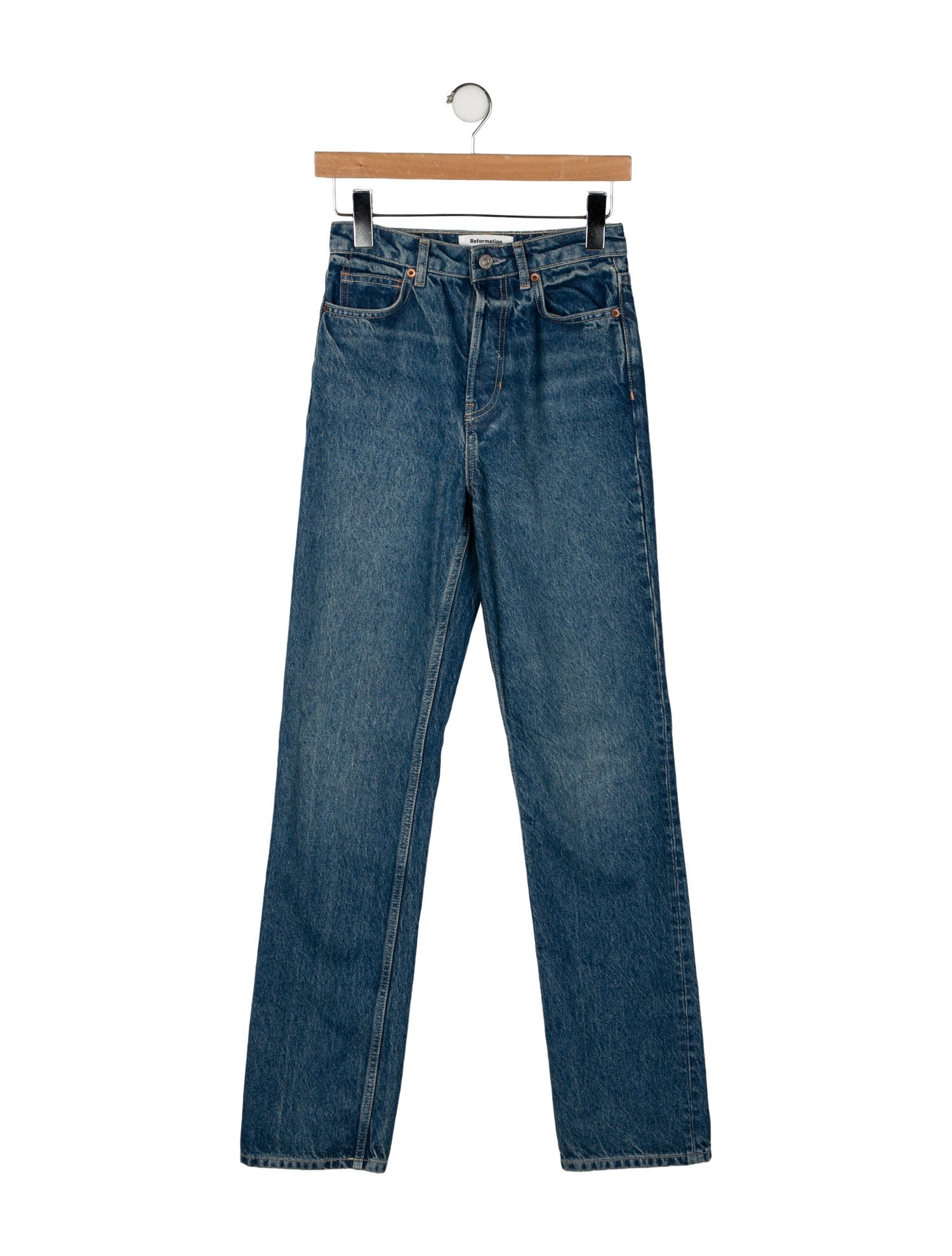 Reformation High-Rise Straight Leg Jeans